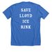 SLIC Colorful Tee, a Heather True Royal Premium Unisex Tee (back-view)