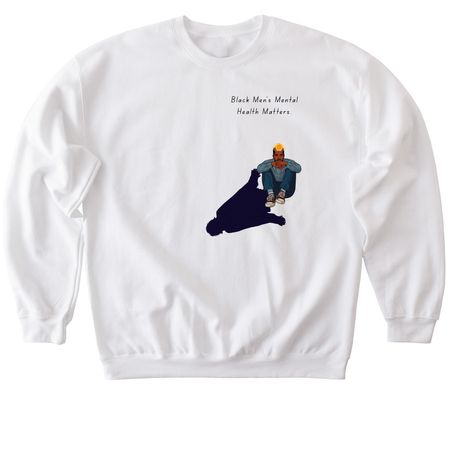 Break The Stigma, a White Softstyle Crewneck Sweatshirt