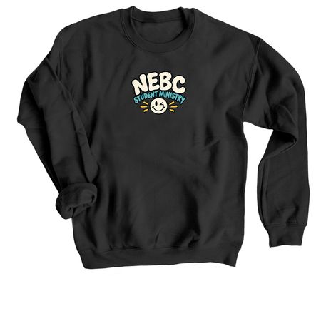 A little Weird, a Black Crewneck Sweatshirt