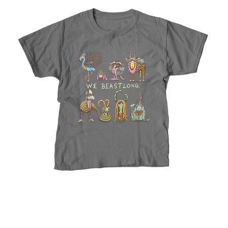 We BEASTlong., a Charcoal Youth Unisex Tee
