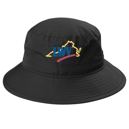 League Hats, a Black Printed UV Bucket Hat