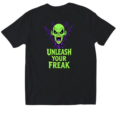 Unleash Your Freak, a Black Softstyle Cotton Tee
