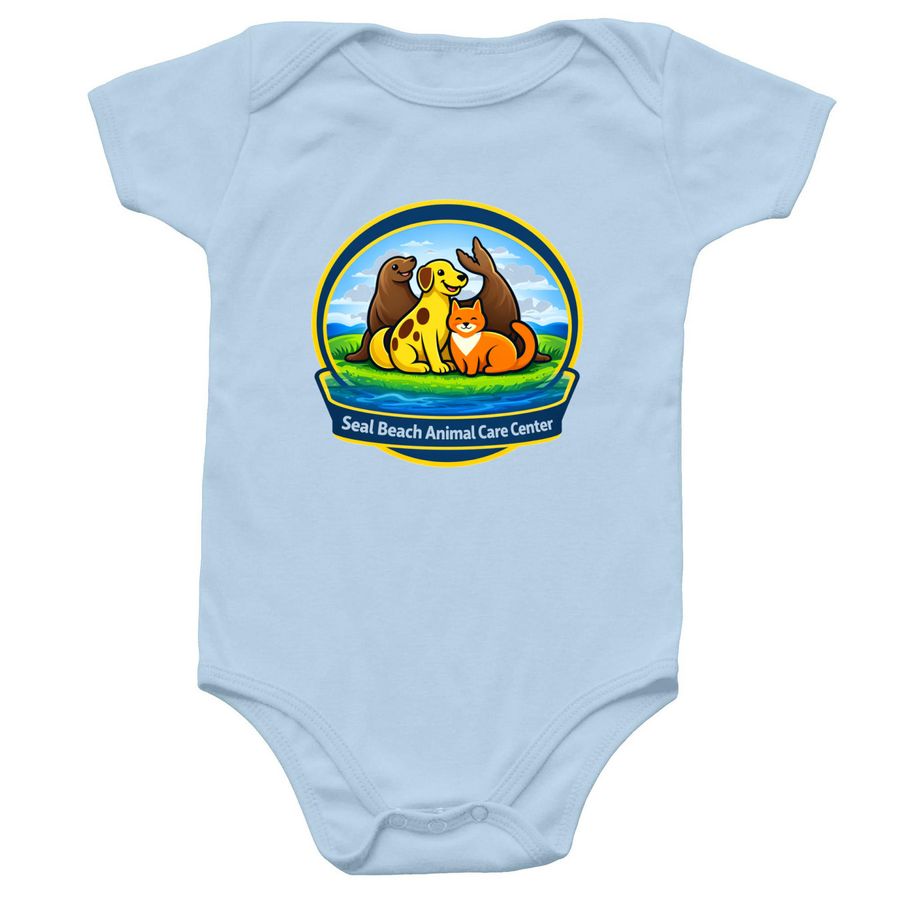 SBACC Infant Onesie, a Light Blue Infant Onesie