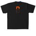 ARTIST FUND TEE, a Black Heavyweight Garment Dye Tee (back-view)