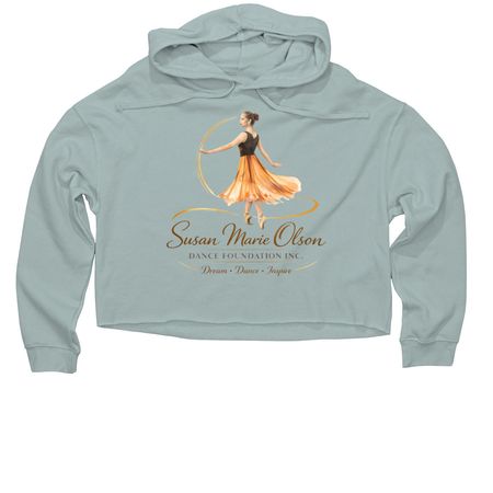 SMO Dance Foundation Apparel, a Sage Women?s Lightweight Cropped Hoodie