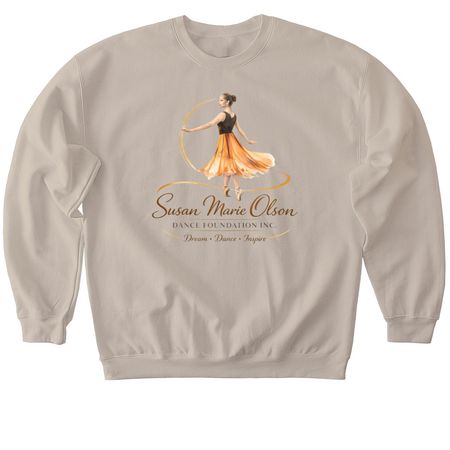 SMO Dance Foundation Apparel, a Sand Softstyle Crewneck Sweatshirt
