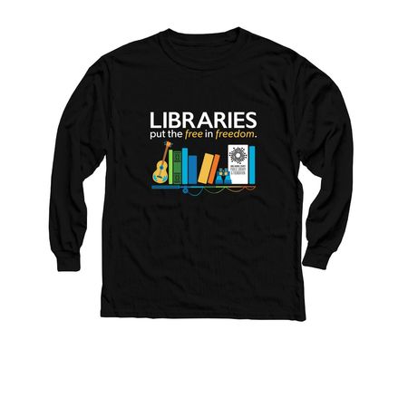 Libraries Put the Free in Freedom Apparel, a Black Youth Long Sleeve Tee