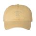 Weird Girls Club: Puff Hat, a Mustard Printed Pigment Dye Baseball Cap