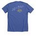 JAF: 2026 Boston Marathon Shirt, a Solid True Royal Premium Unisex Tee (back-view)