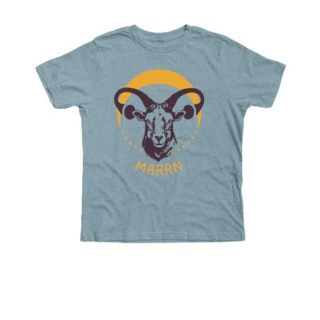 Bighorn Uterus Tees & Shirts - Front Logo, a Heather Blue Lagoon Premium Youth Tee