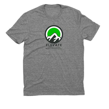 Elevate Childhood Cancer Research & Advocacy, a Aluminum Grey Allmade Eco Triblend Unisex Tee