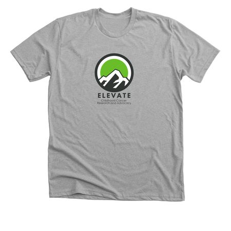 Elevate Childhood Cancer Research & Advocacy, a Athletic Heather Premium Unisex Tee