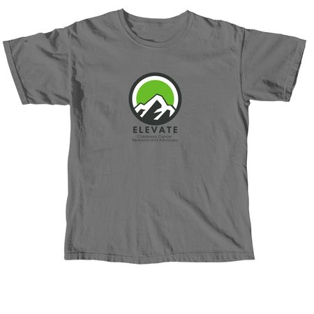 Elevate Childhood Cancer Research & Advocacy, a Grey Comfort Colors Unisex Tee