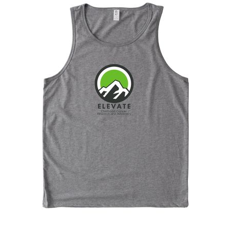 Elevate Childhood Cancer Research & Advocacy, a Aluminum Grey Allmade Eco Triblend Tank