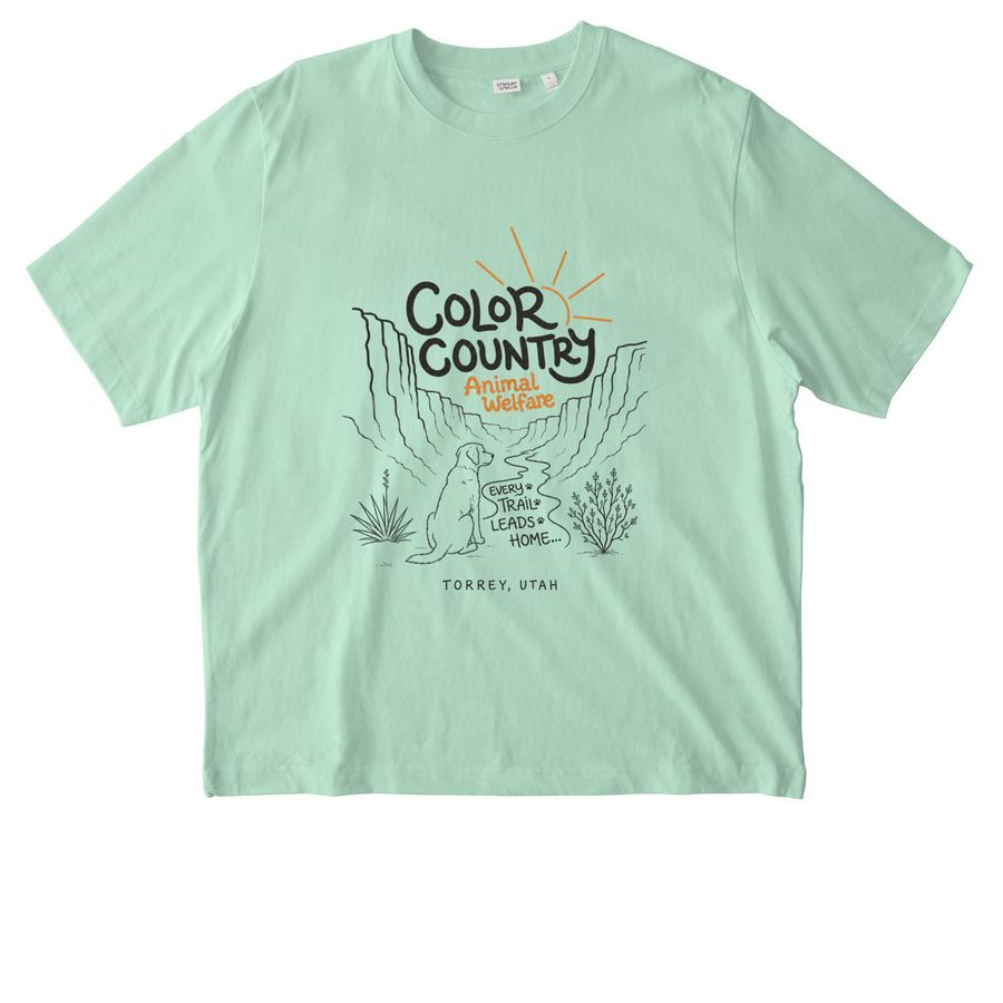 CCAW: Every Trail Leads Home 2026, a Misty Jade Stanley/Stella Unisex Freestyler Heavyweight Tee