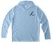 The Florence Brand, a Light Blue UV Performance Long Sleeve Hoodie
