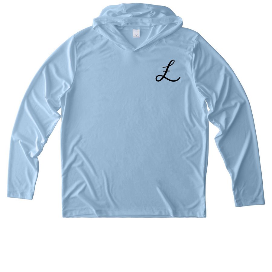 The Florence Brand, a Light Blue UV Performance Long Sleeve Hoodie