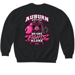 2026 Auburn Police Pink Patch Project&nbsp;, a Black Softstyle Crewneck Sweatshirt (back-view)