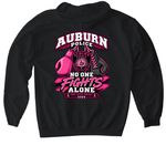 2026 Auburn Police Pink Patch Project&nbsp;, a Black Gildan Softstyle Pullover Hoodie (back-view)