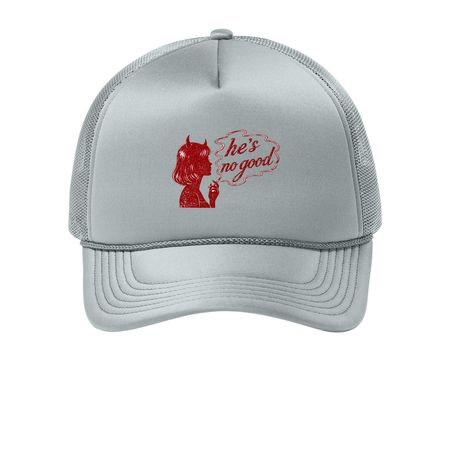 Pretty Handsome Devil Hats, a Silver Printed Foam Trucker Hat