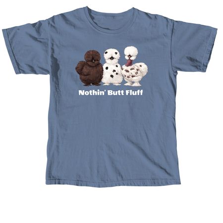 The Fluff Crew Tee, a Blue Jean Comfort Colors Unisex Tee