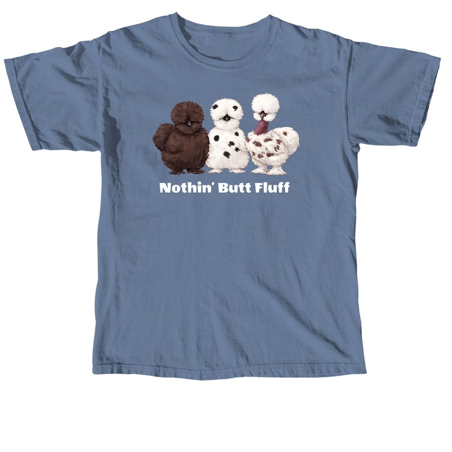 The Fluff Crew Tee, a Blue Jean Comfort Colors Unisex Tee