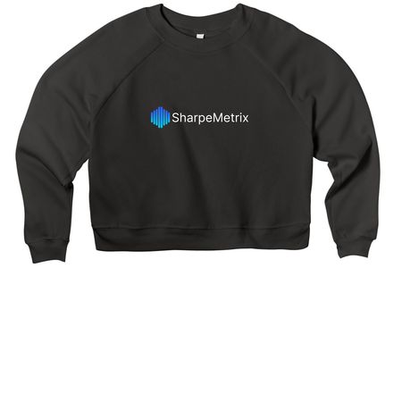 Cropped Sweatshirts, a Dark Grey Women's Premium Cropped Raglan Sweatshirt
