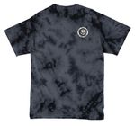 TBYI&nbsp; Lets Rock!, a Black Crystal Tie Dye Tee (back-view)