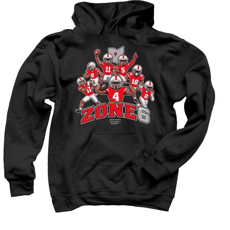 Ohio State Buckeyes Zone 6 shirt&nbsp;, a Black Pullover Hoodie