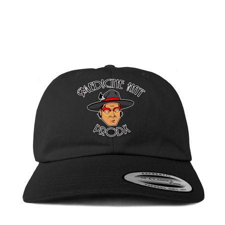 MH Wapo?ta?, a Black Printed Classic Baseball Cap