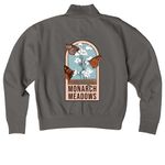 Monarch Meadows, a Pepper Comfort Colors Women's Zip Up Jacket (back-view)