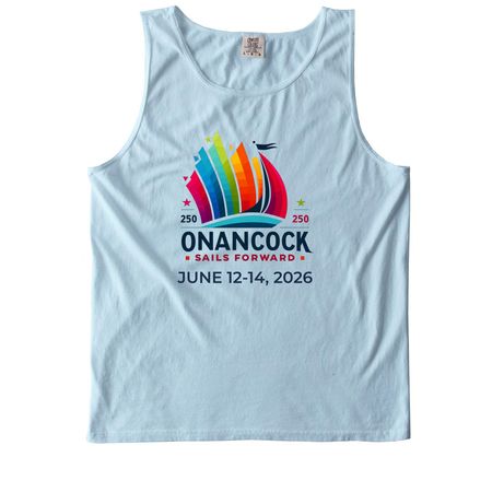 Onancock Sails Forward Shirts in Comfort Colors, a Chambray Comfort Colors Tank Top