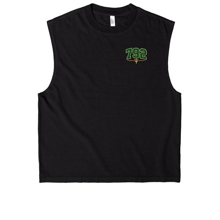 Limited Edition "Vermont Strong" Shirt, a True Black Heavyweight Garment Dye Muscle Tee