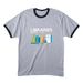 Libraries Put the Free in Freedom Apparel, a Athletic Heather/ Jet Black Cotton Ringer Tee