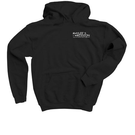 Never Alone, a Black Youth Pullover Hoodie