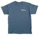 Never Alone, a Indigo Blue Classic Unisex Tee (back-view)