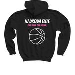 Girls Logo Collection, a Black Youth Pullover Hoodie (back-view)