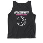 Girls Logo Collection, a Black Comfort Colors Tank Top (back-view)