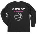 Girls Logo Collection, a Black Classic Long Sleeve Tee (back-view)
