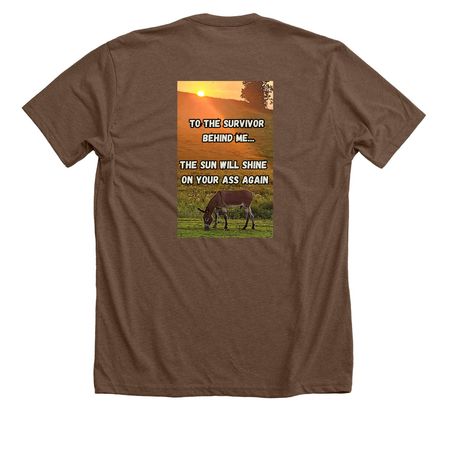 Survival Mode: The Sun Will Shine, a Heather Brown Premium Unisex Tee