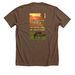 Survival Mode: The Sun Will Shine, a Heather Brown Premium Unisex Tee (back-view)