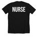 SCV-SART Logo Nurse, a Solid Black Blend Premium Unisex Tee (back-view)