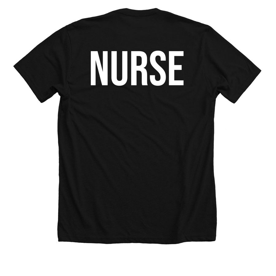 SCV-SART Logo Nurse, a Solid Black Blend Premium Unisex Tee (back-view)