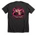 Ithaca Airport Fire Takes On Breast Cancer, a Dark Grey Heather Premium Unisex Tee (back-view)
