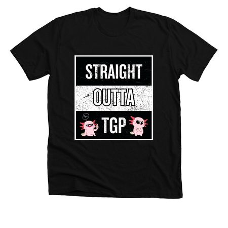 Straight Outta TGP, a Solid Black Blend Premium Unisex Tee