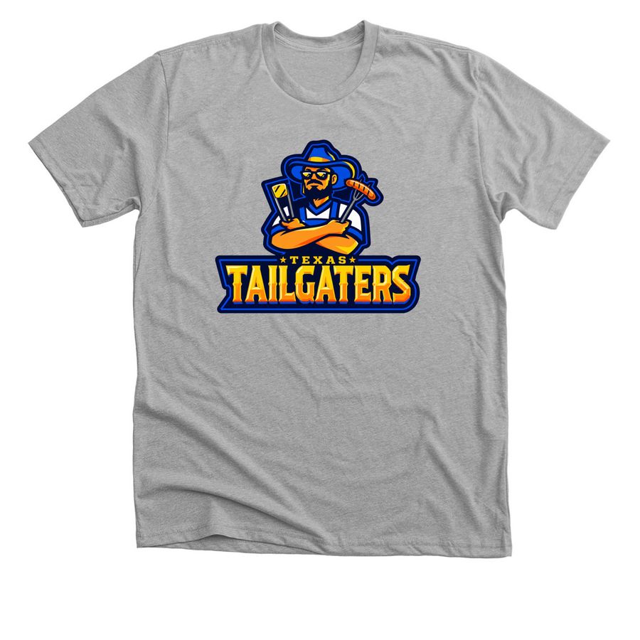 Texas Tailgaters Banana Ball Merch, a Athletic Heather Premium Unisex Tee