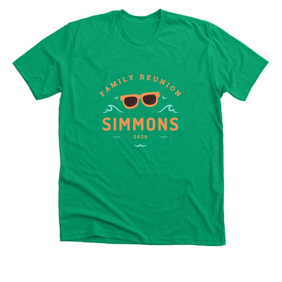 Simmons Reunion Orange Sunglasses, a Heather Kelly Premium Unisex Tee