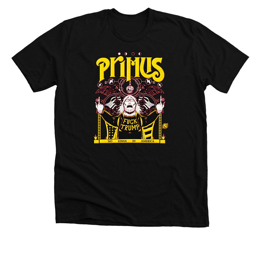 Primus Fuck Trump Aunt Sue Double Middle Fing, a Solid Black Blend Premium Unisex Tee