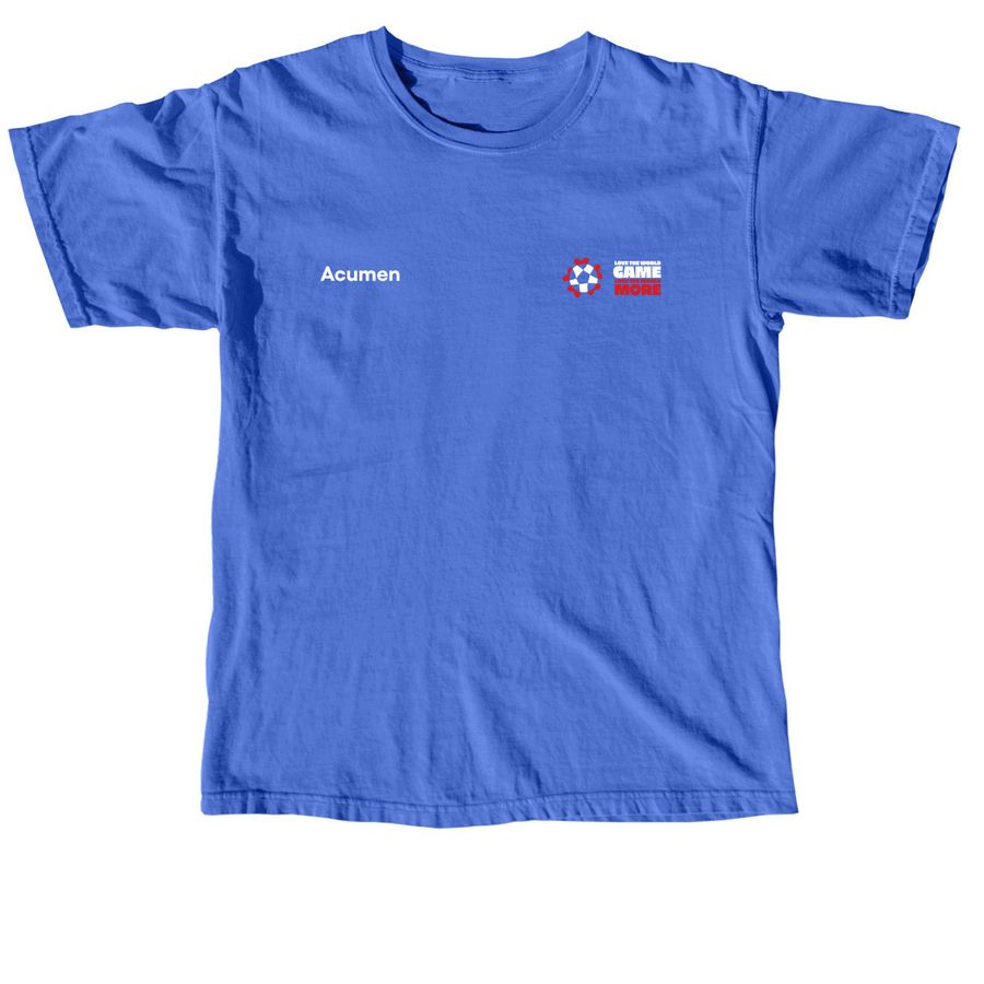 Acumen - Love the World, a Flo Blue Comfort Colors Unisex Tee