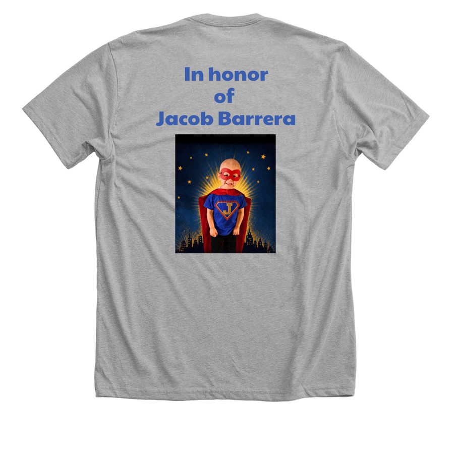 Closer to free fundraiser&nbsp;, a Athletic Heather Premium Unisex Tee (back-view)